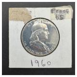 1960 Proof Franklin Half Dollar