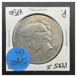 1935-s Peace Silver Dollar
