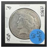 1935-s Peace Silver Dollar