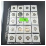 Sheet Of Jefferson Nickels (1940s & 1950s)