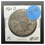 1921-d Morgan Silver Dollar