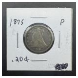 Rare 1875 Twenty Cent Piece
