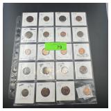 Sheet Of Nice Tone Memorial Pennies, Mint Conditio