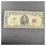 1963 $5 Red Seal Note