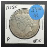 1935-s Peace Silver Dollar