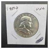 1957-d Franklin Silver Half Dollar