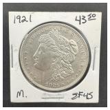 1921 Morgan Silver Dollar