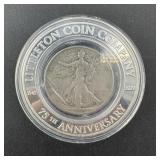 1945 Walking Liberty Half Dollar With Wwii Silver