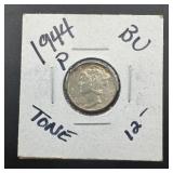 1944-p Uncirculated Mercury Dime