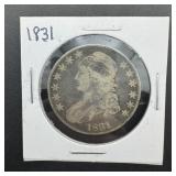 1831 Capped Bust Half Dollar