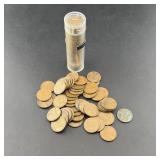 Two Old Rolls Of Wheat Pennies