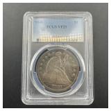 1846-cc Pcgs Vf25 Seated Dollar