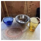 Steel Bowl Set And Anchor Hocking Glassware