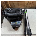 Sony Digital 8 Camcorder, With Stand And Case