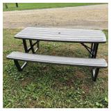 Lifetime Foldable Picnic Table, With Umbrella Setu