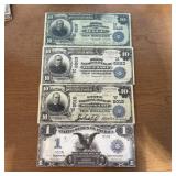 4-piece Replica Large Note Currency