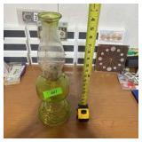 Antique Green Kerosene Lantern, Matching Chimney
