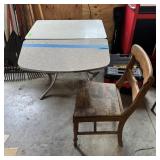 Folding Leaf Formica Table, 30" X 50"