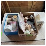 Two Flats Of Ceramic Household Items