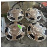 4 Vintage Gmc Hubcaps