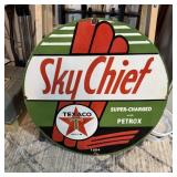 30" Texaco Sky Chief Porcelain Sign