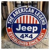 30" Porcelain 4x4 Sign