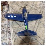 24" Vintage Airplane With Engine