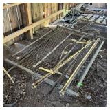 Metal Pile With Antique Bed Ends
