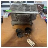 Rare Antique Eagle Kit Stove, Includes Pots And Pa