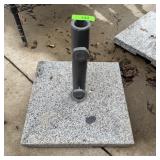 16" X 16" Marble Base 2" Umbrella Stand, New