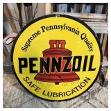 30" Pennzoil Motor Oil Porcelain Sign