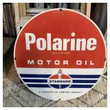 30" Polarine Standard Motor Oil Porcelain Sign