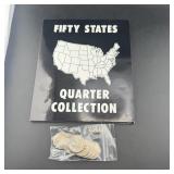 50 State Quarter Book " partial collection