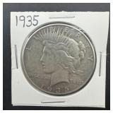1935 Peace Silver Dollar
