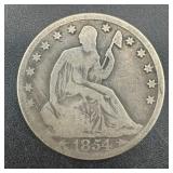 1854-O Seated Half Dollar