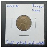 1953-D Error Penny