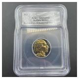 ITC Genuine Buffalo Nickel, gold plated