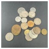 Miscellaneous bag of foreign coins