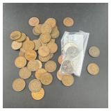 Miscellaneous bag of Canadian pennies