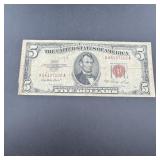 1953 $5 Red Seal Note