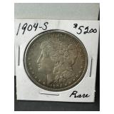 1904-s Morgan Silver Dollar, Key Date
