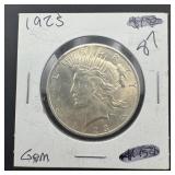 1923-P Peace Silver Dollar