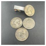 Three Drummer Boy Quarters and one 1952 clipped qu