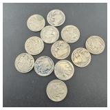 Bag of Buffalo Nickels, mixed dates