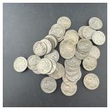 Bag with lots of miscellaneous Buffalo Nickels