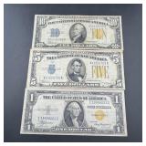 Rare 3-piece North African Note Set Âï¿½ $10, $5, A
