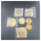 GOLD Plated Coin Tokens