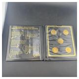 First Commemorative 24K GOLD Quarter Set