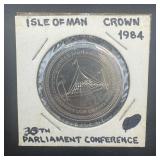 1984 Isle of Man Crown Coin