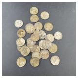 Bag of miscellaneous 1940s nickels